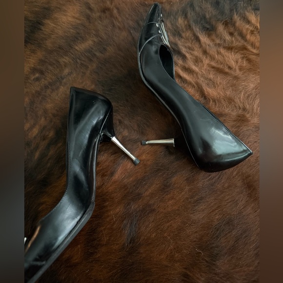 Dior Black Heels with Silver Accents - Picture 8 of 9